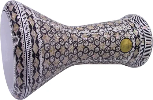 Miniatura 2 de The 17.5" Gawharet El Fan Darbuka Doumbek New Generation 2.0 - Modelo (estrellas negras)