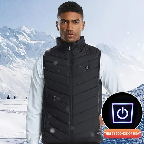 Miniatura 6 de Chaleco térmico para mujeres y hombres, chaqueta ligera con calefacción eléctrica para exteriores (pilas no incluidas)