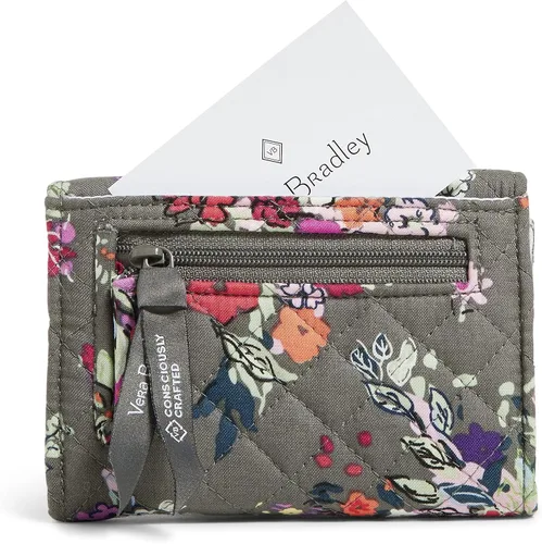 Miniatura 3 de Vera Bradley Cartera compacta de algodón Riley para mujer con protección RFID