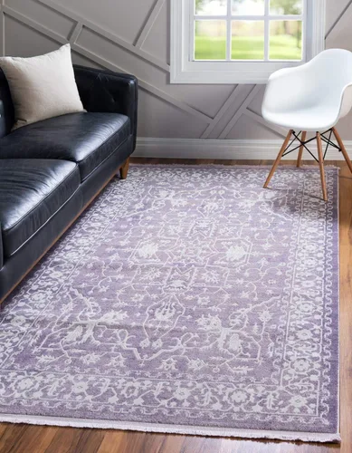 Miniatura 35 de Unique Loom Diseño tradicional clásico intrincado con detalles vintage envejecidos, alfombra de área, 3 pies 3 pulgadas x 5 pies 3 pulgadas, gris