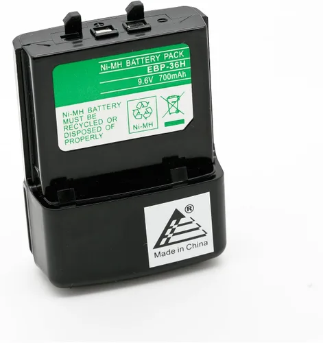 ExpertPower® Batería de repuesto NiMH de 9.6V 700mAh para Alinco EBP-36 y EBP-36N – Compatible con radios DJ-190, DJ-191, DJ-490, DJ-491, DJ-G5,
