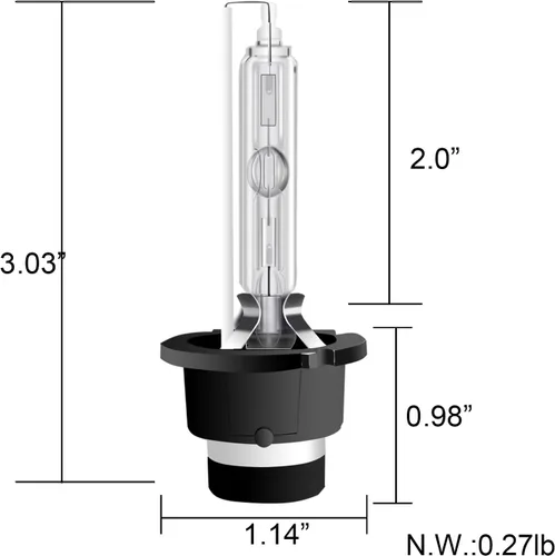 Miniatura 6 de RCP - D2S6 - (un par) D2S/ D2R focos de repuesto HID de xenón 6000K, base de stents de metal blanco diamante, 12 V, lámparas para auto de 35 W