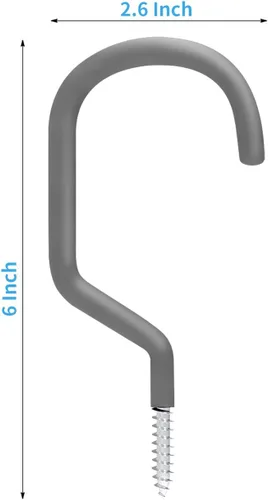 Miniatura 4 de SMARTOLOGY Paquete de 8 ganchos de almacenamiento para colgar bicicletas, ganchos grandes resistentes para almacenamiento de bicicletas en pared