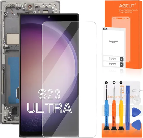 Miniatura 10 de INCELL - Pantalla de repuesto para Samsung Galaxy S23 Ultra LCD S918B SM-S918U LCD digitalizador táctil negro con marco