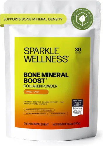 Miniatura 12 de Sparkle Wellness Bone Mineral Boost (Acai Lemonade) [30 porciones] Suplemento de colágeno en polvo Péptidos de colágeno bioactivos FORTIBONE