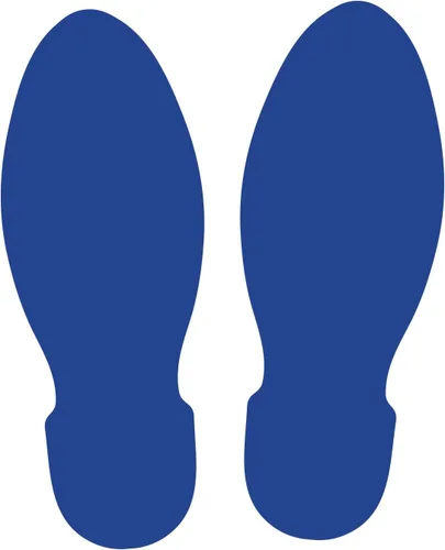 Miniatura 8 de LiteMark Calcomanías de huellas Unifoot de 9 pulgadas, color rojo brillante, seguras para suelos y paredes, 6 pares, diseño de pies rectos