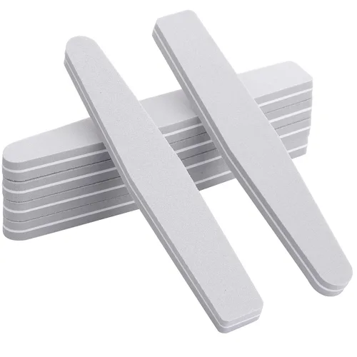Miniatura 3 de 20 unidades de esponja de bloque de pulido de doble cara lavable de doble cara 100/180 limas de lijado (gris)