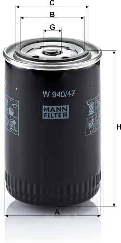 Miniatura 3 de Mann Filter Filtro de aceite giratorio W940/47