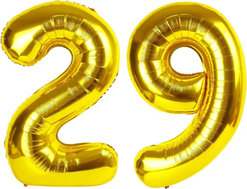 Miniatura 469 de Globo de cumpleaños número 4 dorado de 40 pulgadas, globos gigantes del número cuatro 14 24 34 40 44 2024, globos grandes de lámina de mylar para Oro