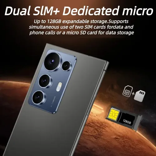 Miniatura 5 de Teléfono celular ultra desbloqueado, bolígrafo integrado, teléfono S22Ultra, batería de teléfono inteligente 4000mAh 6.8 "pantalla HD, Android 12.0