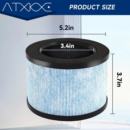 Miniatura 5 de Filtro de aire MK01 de repuesto para purificadores de aire Aroeve MK01 MK06, filtro verdadero compatible con ToLife TZ-K1, Kloudi DH-JH01, Pomoron
