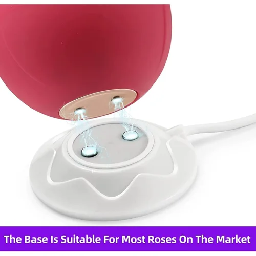 Miniatura 3 de Cargador vibrador magnético USB DC cable de carga para juguete rosa y juguetes para adultos cargador de repuesto (0.472 in/2.6 pies)