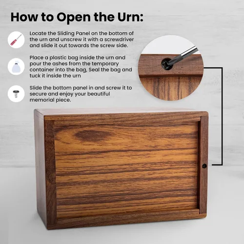 Miniatura 3 de Maravillosamente hecho a mano y artesanal árbol de la vida Grabado Urnas de madera para las cenizas humanas Adulto por STAR INDIA CRAFT - Urnas