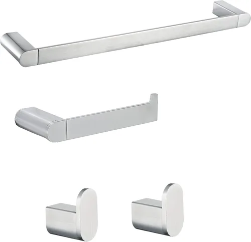 Miniatura 18 de RANDOM Toallero negro mate para baño y cocina de 9 pulgadas, soporte de toalla de mano SUS304, toallero de acero inoxidable, barra de toalla