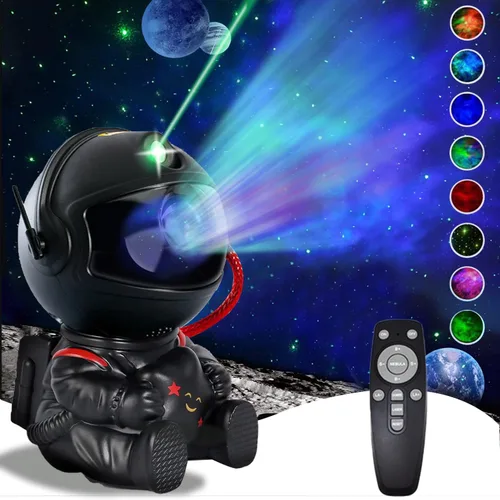Miniatura 9 de Proyector de Galaxia Astronauta, Luz de Proyector de Estrellas, Luz Nocturna para Niños, Luz Nocturna de Techo de Estrellas de Nebulosa con Control