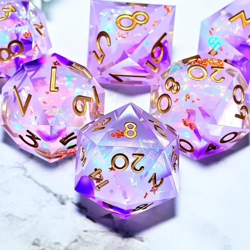 Miniatura 2 de Juego de dados de Dungeons and Dragons DND, juego de dados de resina poliédrica D&D, adecuado para juegos de rol, RPG, Pathfinder, juego de dados DND
