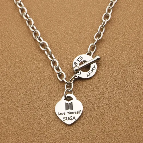 Miniatura 4 de ARETIS Kpop Bangtan - Collar de regalo para niños Be the best J-HOPE JIMIN JIN JK RM SUGA V Collar Bangtan Boys Lover Jewelry Regalo para niños fans