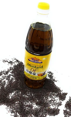 Miniatura 8 de Aceite de mostaza Rani (Kachi Ghani) 33.8 onzas (1 litro) sin OMG Sin gluten Vegano 100% natural Kosher