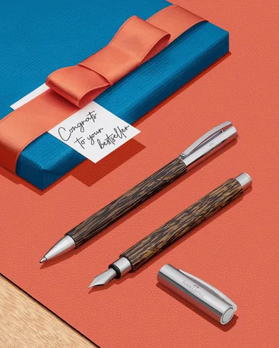 Miniatura 4 de Faber Castell 148150 Ambition - Bolígrafo de madera de palmera a base de aceite Palmera de Cocoswood