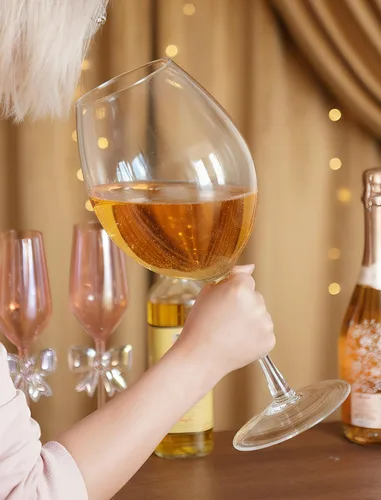 Miniatura 2 de NiHome Artisan - Vaso de vino gigante soplado a mano de 100 onzas para celebraciones y reuniones, 15 pulgadas de alto y 4.5 pulgadas de boca