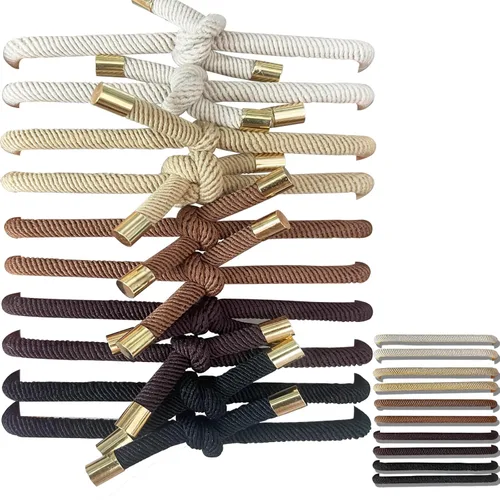 Miniatura 3 de Paquete de 20 pulseras elásticas con nudo antideslizantes para el cabello