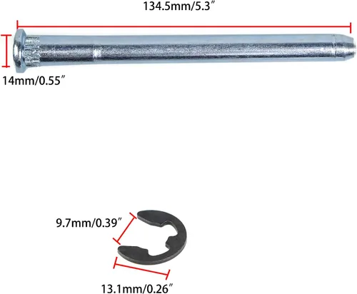 Miniatura 2 de Kit de reparación de pasador de bisagra de puerta y buje compatibles con Chevy GMC C1500 C2500 K1500 K2500 K2500 K3500 Suburban Tahoe Jimmy Yukon