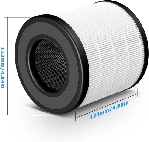 Miniatura 7 de Filtro de repuesto True HEPA PU-P05/AC201B para purificador de aire FULMINARE PU-P05 y Purivortex AC201B, filtros de aire H13 True HEPA 3-en-1