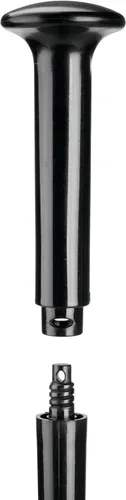 Miniatura 7 de mDesign Juego oculto de émbolo y cepillo para taza de inodoro - Combo con soporte - Colección Aura - Negro