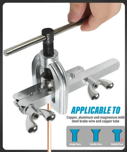 Miniatura 3 de Kit de línea de freno YAKEFLY de 25 pies x 3/16 pulgadas con revestimiento de cobre, con 16 accesorios y 4 uniones de accesorios de línea de freno