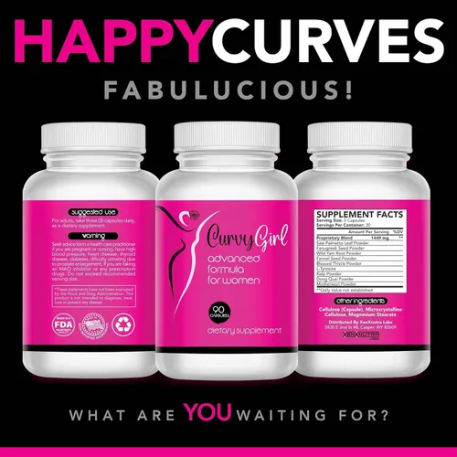 Miniatura 4 de Curvy Girl- Pastillas para ganar peso femenino, mejora superior e inferior para mujeres, obtén tus curvas rápido- Completa tus jeans y trajes
