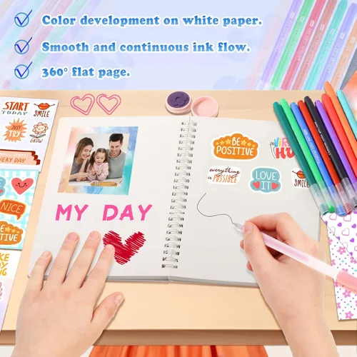 Miniatura 5 de Nsrzua Kit de Diario DIY para Niñas, Juguetes para Edades 8-14 y Regalos de Cumpleaños para Niñas