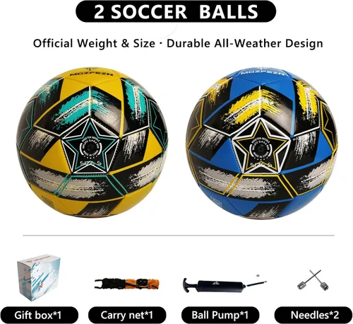 Miniatura 21 de Balón de fútbol juvenil tamaño 4, para niños, para jugar al aire libre, práctica, pelota de fútbol para adolescentes, niños y niñas, para interiores