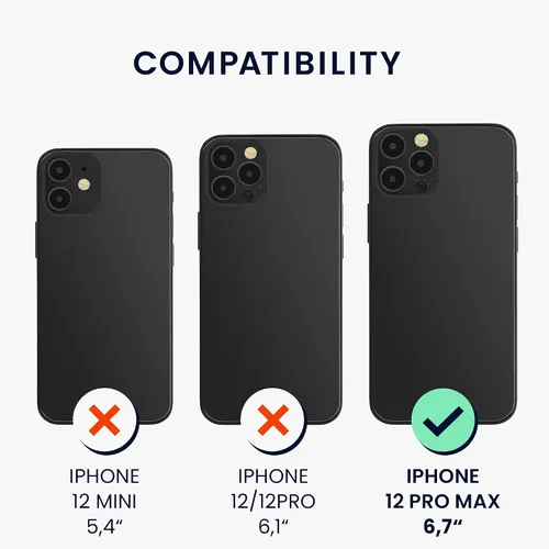 Miniatura 6 de kwmobile Funda compatible con Apple iPhone 12 Pro Max, funda de silicona TPU con acabado suave, color azul báltico