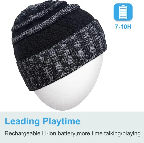 Miniatura 22 de Rotibox - Gorro inalámbrico con Bluetooth para deportes al aire libre, regalo de Navidad.