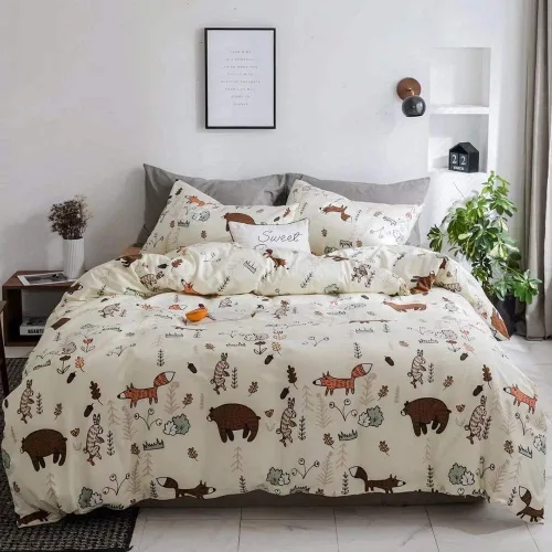 Miniatura 28 de Houseri - Juego de edredón azul, tamaño Queen, ropa de cama para mujeres y niñas, juego de edredón de color azul claro, tamaño Queen, para niños