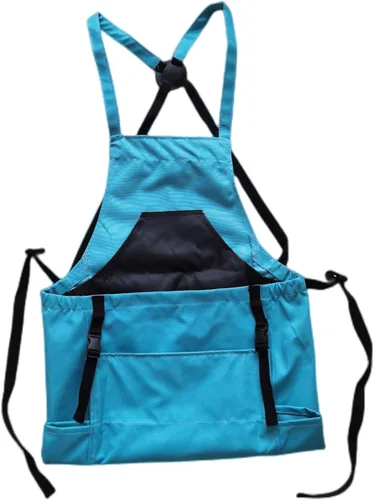 Taoke Delantal de jardinería Oxford impermeable con bolsillos, con correa ajustable y bolsillo para cosecha, regalo para mujeres/hombres