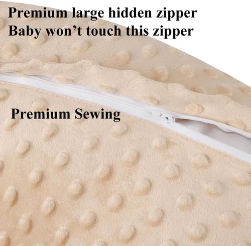 Miniatura 5 de Set de fundas para almohada de lactancia Dot 2 piezas, fundas ultra suaves compatibles con almohada Boppy, almohada estándar para bebé niño niña