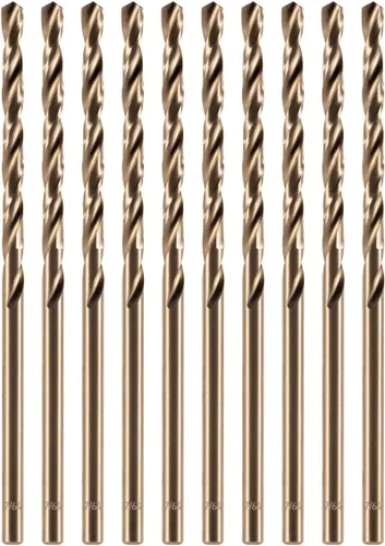 Miniatura 8 de amoolo Juego de brocas de cobalto (1/16"-1/4", 13 unidades), brocas de metal M35 HSS para acero, acero inoxidable, metal duro, hierro fundido
