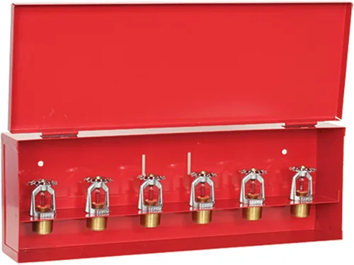 Miniatura 3 de Metal Magery Gabinete de repuesto para rociadores contra incendios, caja de 6 cabezales para cabezales de rociadores de 1/2" y 3/4