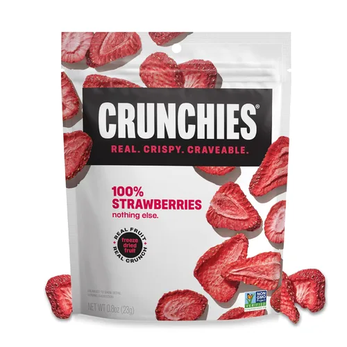 Miniatura 6 de Crunchies Frutas liofilizadas, frutas crujientes 100% naturales, sin OMG y kosher, paquetes de aperitivos de frutas liofilizadas resellables