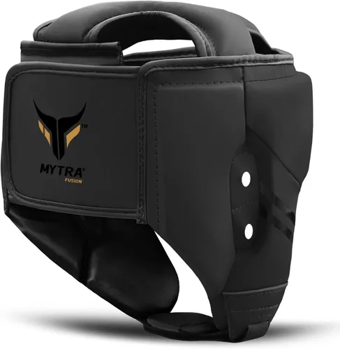 Miniatura 7 de Mytra Fusion Casco de boxeo - Equipo de combate con correa ajustable MMA, Muay Thai, Kickboxing, artes marciales, karate, equipo de cabeza