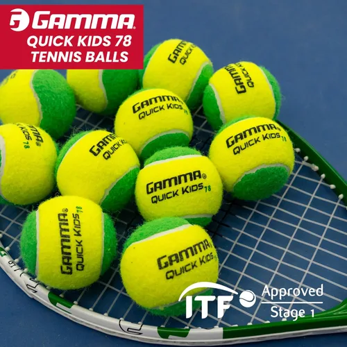 Miniatura 4 de GAMMA Quick Kids Training Tennis Balls for Kids & Beginners, Low-Compression Core Reduces Speed & Bounce, Great for Tennis Practice, USTA & ITF