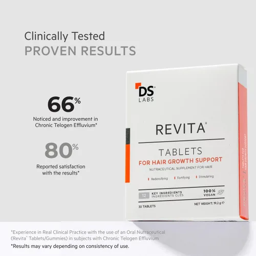 Miniatura 5 de Revita Tablets Vitaminas para el crecimiento del cabello de DS Laboratories, promueve el crecimiento del cabello en mujeres y hombres, experimenta