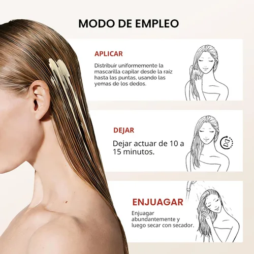 Miniatura 5 de Karseell 100ml 3.38floz Tratamiento capilar de colágeno con aceite de argán, mascarilla acondicionadora de esencia de colágeno para cabello seco