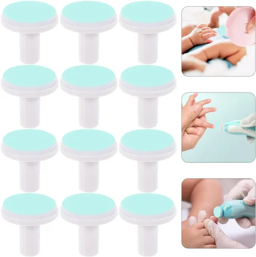 Miniatura 2 de Homoyoyo 12 uds. Almohadillas de lima de uñas para bebé, almohadillas de repuesto para recortadoras, cabezales de molienda eléctrica, lima eléctrica
