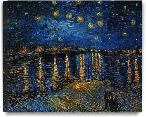 Miniatura 82 de DECORARTS - Serie de pinturas enmarcadas de Vincent Van Gogh (favoritos) – impresión giclée de arte en lienzo.