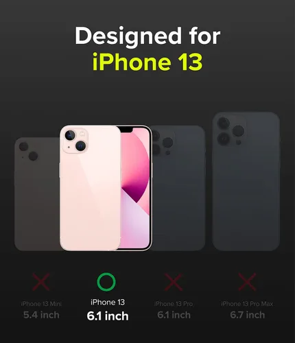 Miniatura 2 de Ringke Onyx - Funda compatible con iPhone 13, silicona flexible extremadamente resistente, tipo TPU a prueba de golpes, cubierta de protección