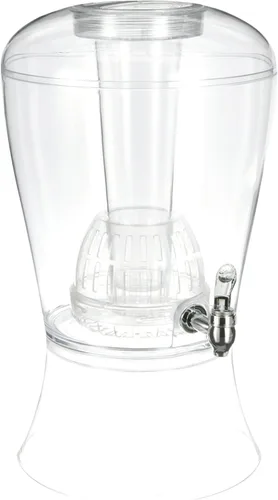 Miniatura 5 de CreativeWare Dispensador de bebidas de 3 galones con cilindro de hielo e infusor de frutas