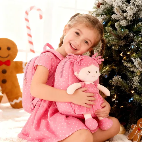 Miniatura 7 de Onetoo Mochila para niños pequeños, regalos de regreso a clases, mochilas para niñas y niños con muñecas de bebé ligeras y suaves en vestido