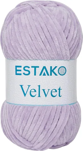 Miniatura 13 de Estako Manta de felpilla de terciopelo amigurumi para tejer y tejer, súper voluminosa, 3.53 oz (132 yardas) (1710 - naranja)